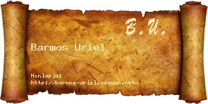 Barmos Uriel névjegykártya